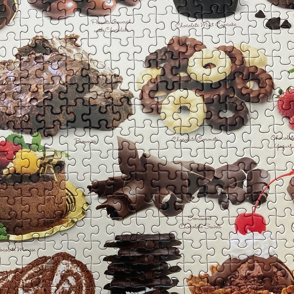Eurographics Chocolate 1000 piece Jigsaw Puzzle Includes Brownie Recipe - Picture 6 of 9